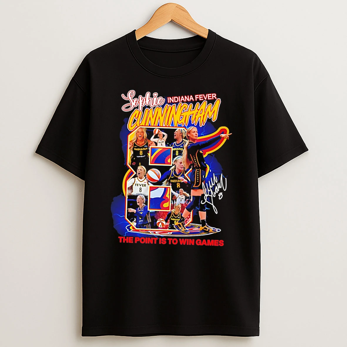 Officials Sophie Cunningham Indiana Fever The Point Is To Win Games 1 Tee Premium T Shirt Sweatshirt Hoodie
