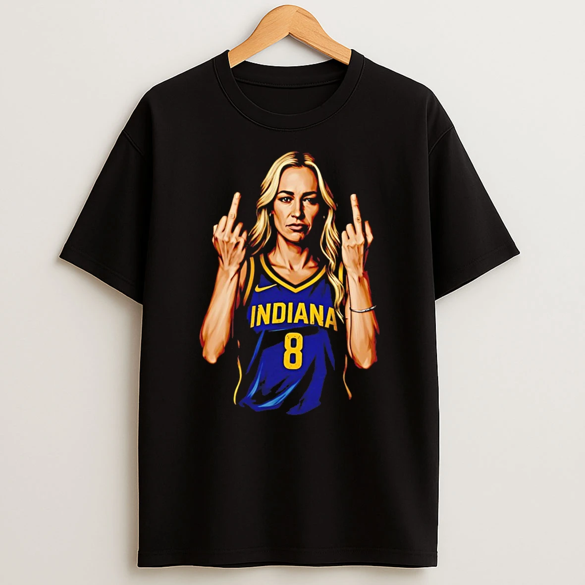 Officials Sophie Cunningham Middle Finger Indiana Fever Basketball Wnba 2026 Premium T Shirt Sweatshirt Hoodie