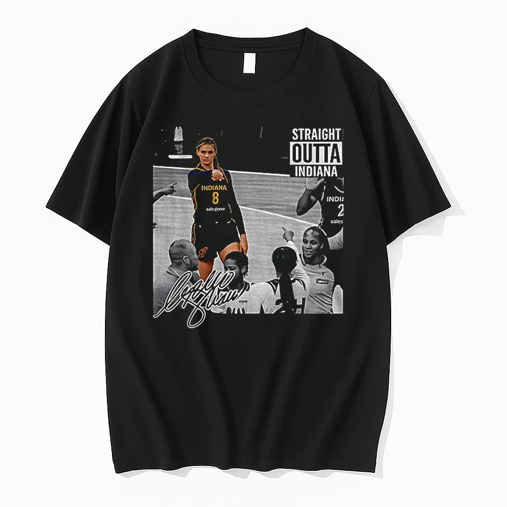 Officials Sophie Cunningham Point God Straight Outta Indiana Fever Basketball Players 2026 Wnba Signature Premium T Shirt Sweatshirt Hoodie