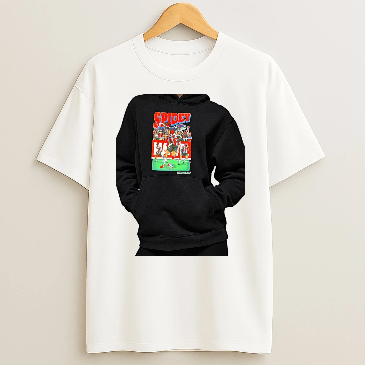 Officials Spider Man Miles Morales Venom Marvel Soccer World Cup Spidey Premium T Shirt Sweatshirt Hoodie