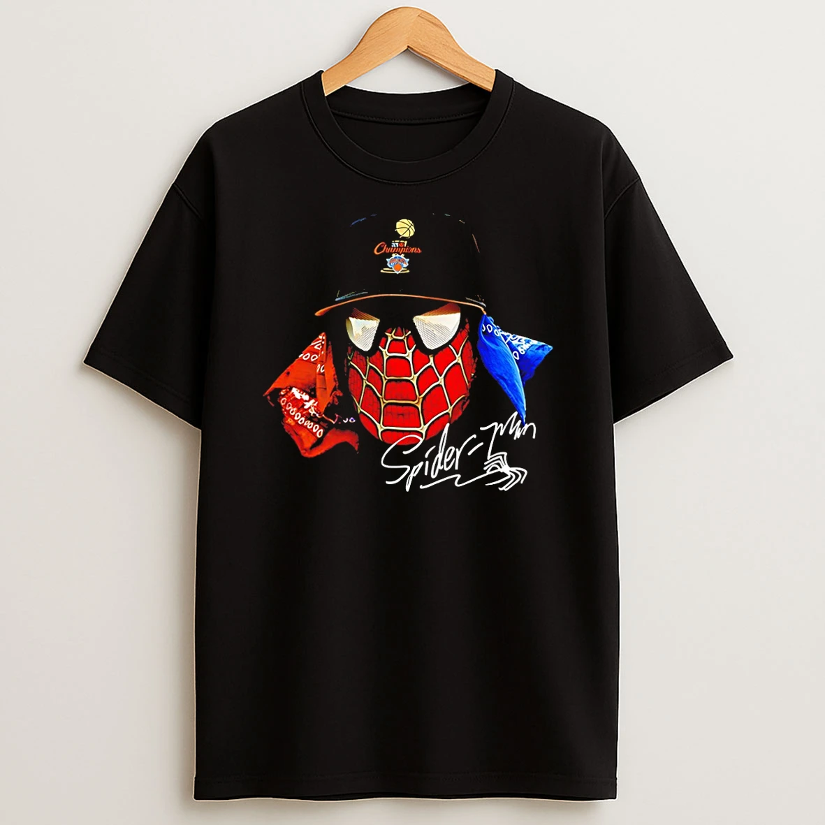 Officials Spidey Celly Jalen Brunson Spiderman New York Knicks Basketball Nba 2026 Premium T Shirt Sweatshirt Hoodie