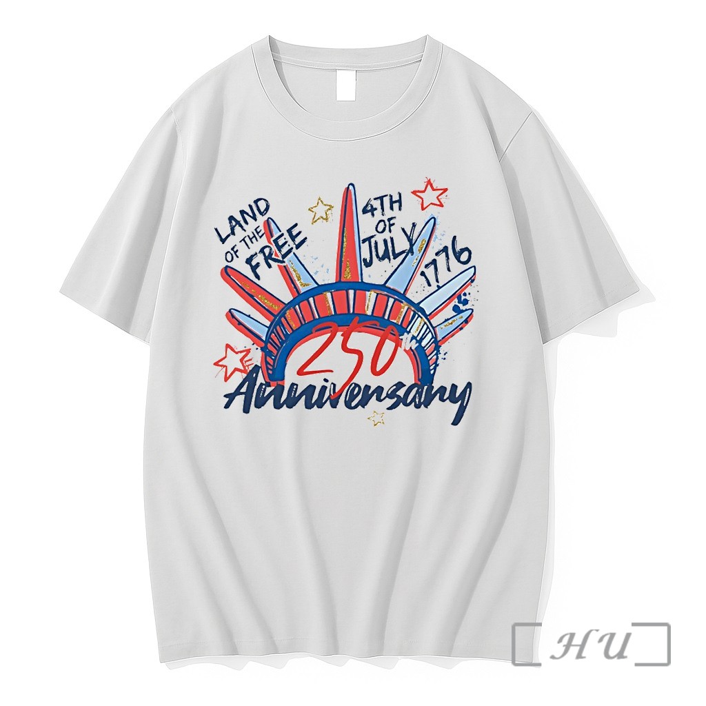 Officials Statue Of Liberty Apparel Land Of The Free 4th Of July 1776 250th Anniversary Premium Shirt Sweatshirt Tee