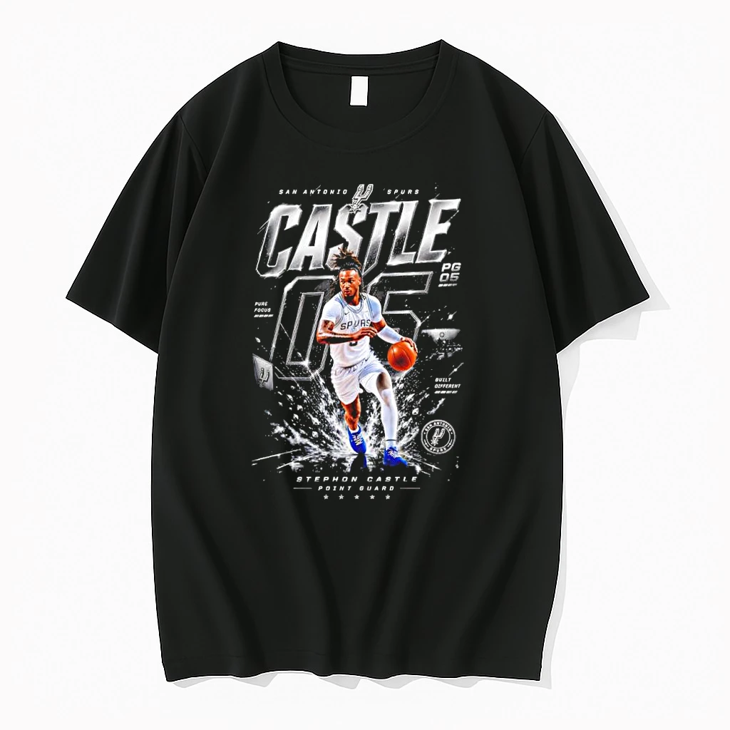 Officials Stephon Castle San Antonio Spurs Nba Playoffs 2026 Number 5 Premium T Shirt Sweatshirt Hoodie