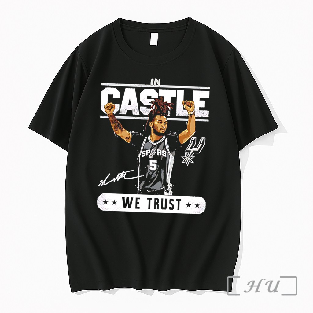 Officials Stephon Castle San Antonio Spurs We Trust Signature Tee Premium Shirt Sweatshirt Tee