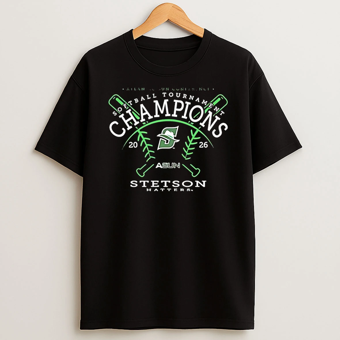 Officials Stetson Hatters 2026 Atlantic Sun Conference Softball Tournament Champions Premium T Shirt Sweatshirt Hoodie