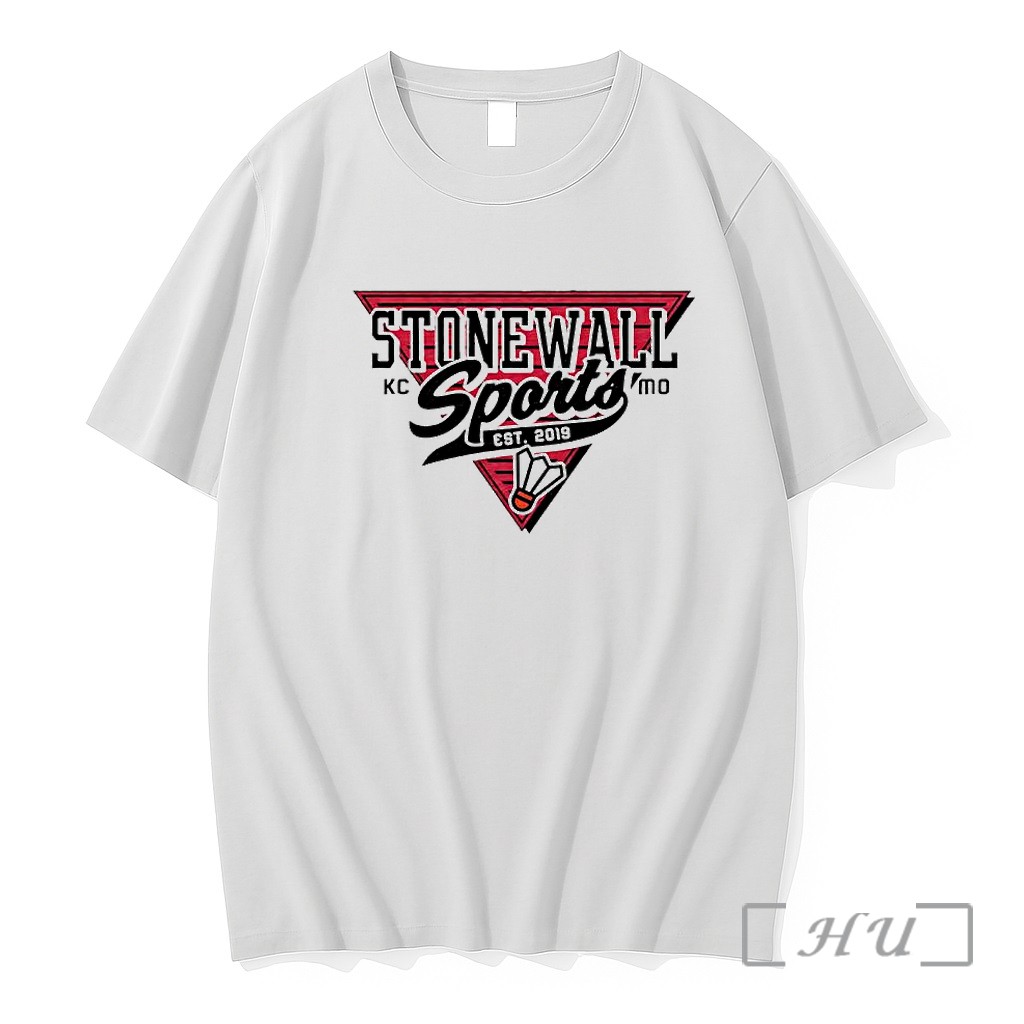 Officials Stonewall Sports Est 2019 Badminton Shuttlecock Kansas City Missouri Triangle Logo Premium Shirt Sweatshirt Tee