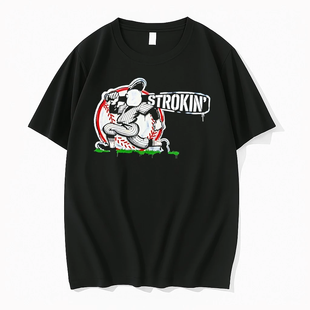 Officials Strokin Baseball Graphic Player Logo Black Premium T Shirt Sweatshirt Hoodie