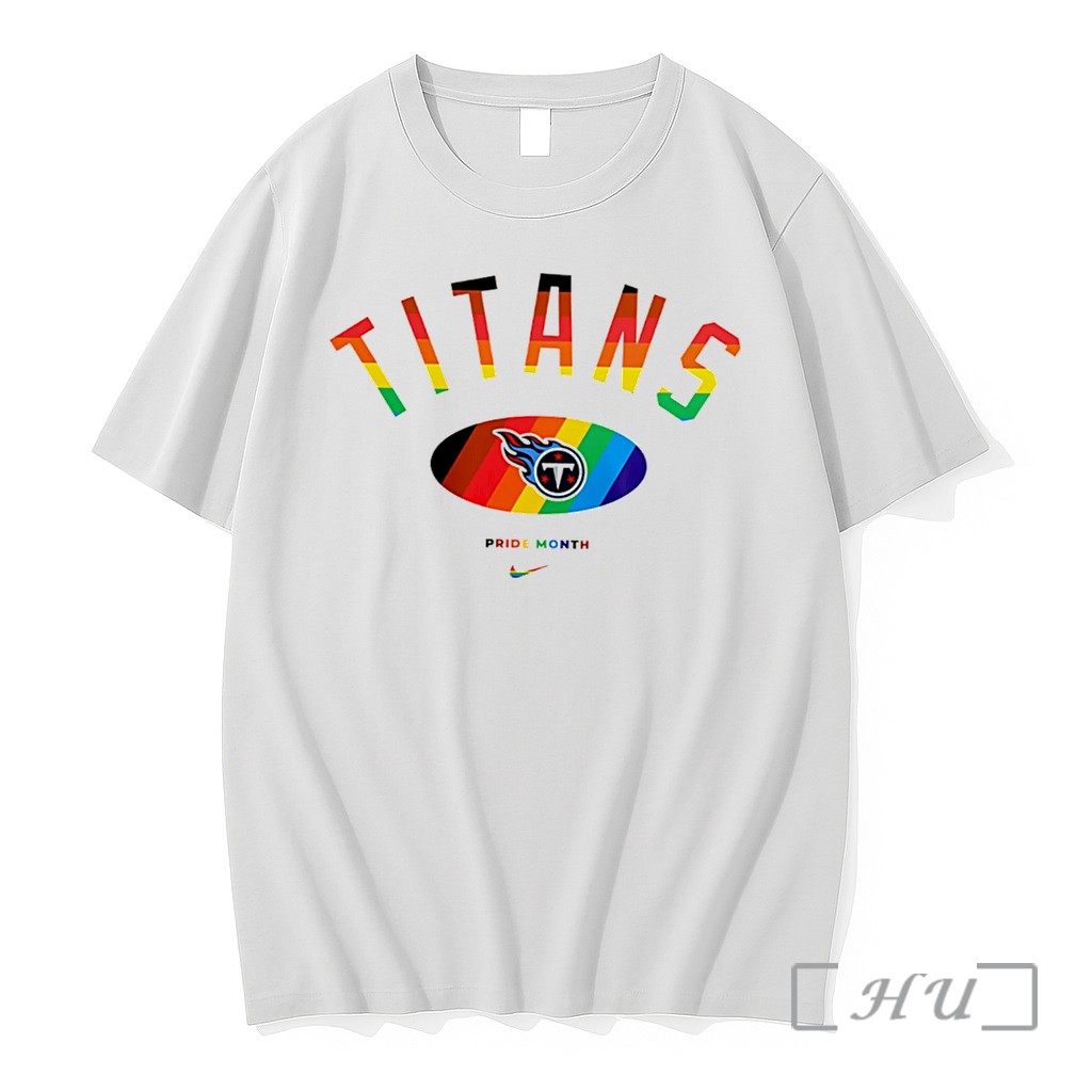 Officials Tennessee Titans Pride Month Rainbow Logo Tee Premium Shirt Sweatshirt Tee