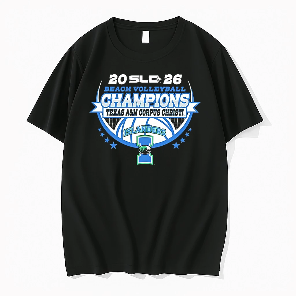 Officials Texas Am Corpus Christi 2026 Slc Beach Womens Volleyball Champions Premium T Shirt Sweatshirt Hoodie