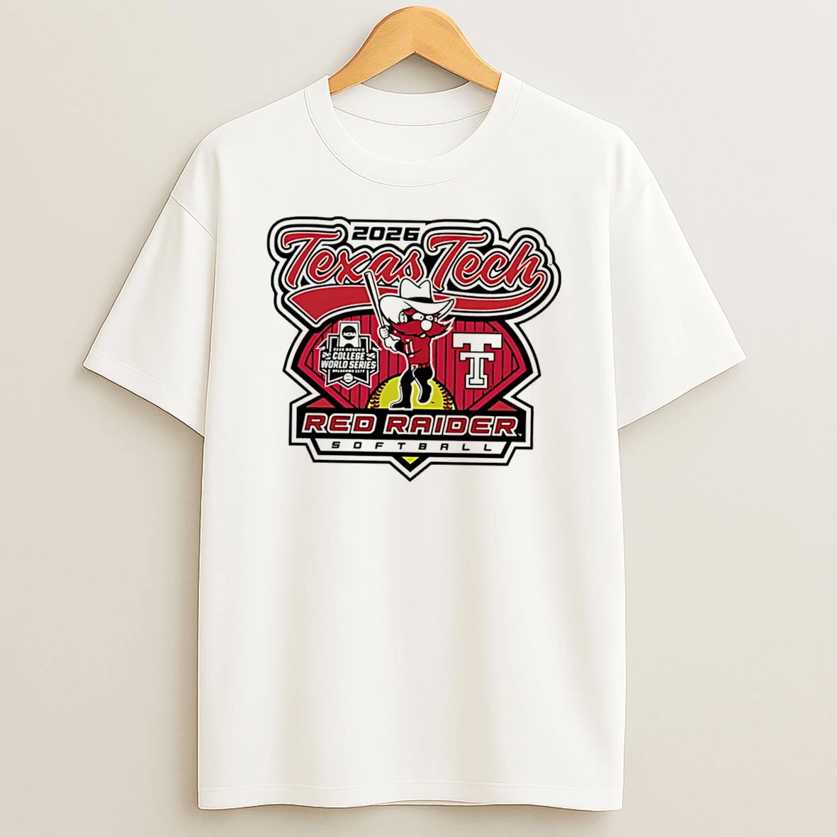 Officials Texas Tech Red Raider Softball 2026 Wcws Send It Tee Premium T Shirt Sweatshirt Hoodie
