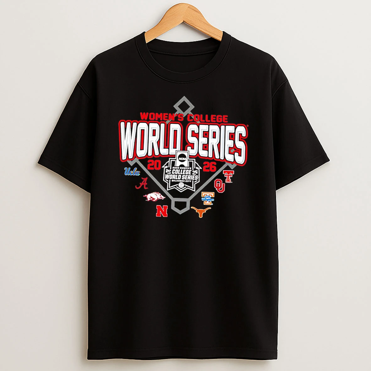 Officials Texas Tech Red Raider Softball 2026 Womens College World Series All Teams In Tee Premium T Shirt Sweatshirt Hoodie