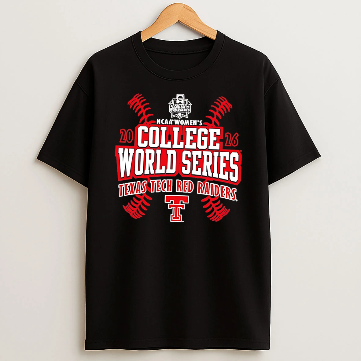 Officials Texas Tech Red Raiders 2026 Womens College World Series Bound Logo Tee Premium T Shirt Sweatshirt Hoodie