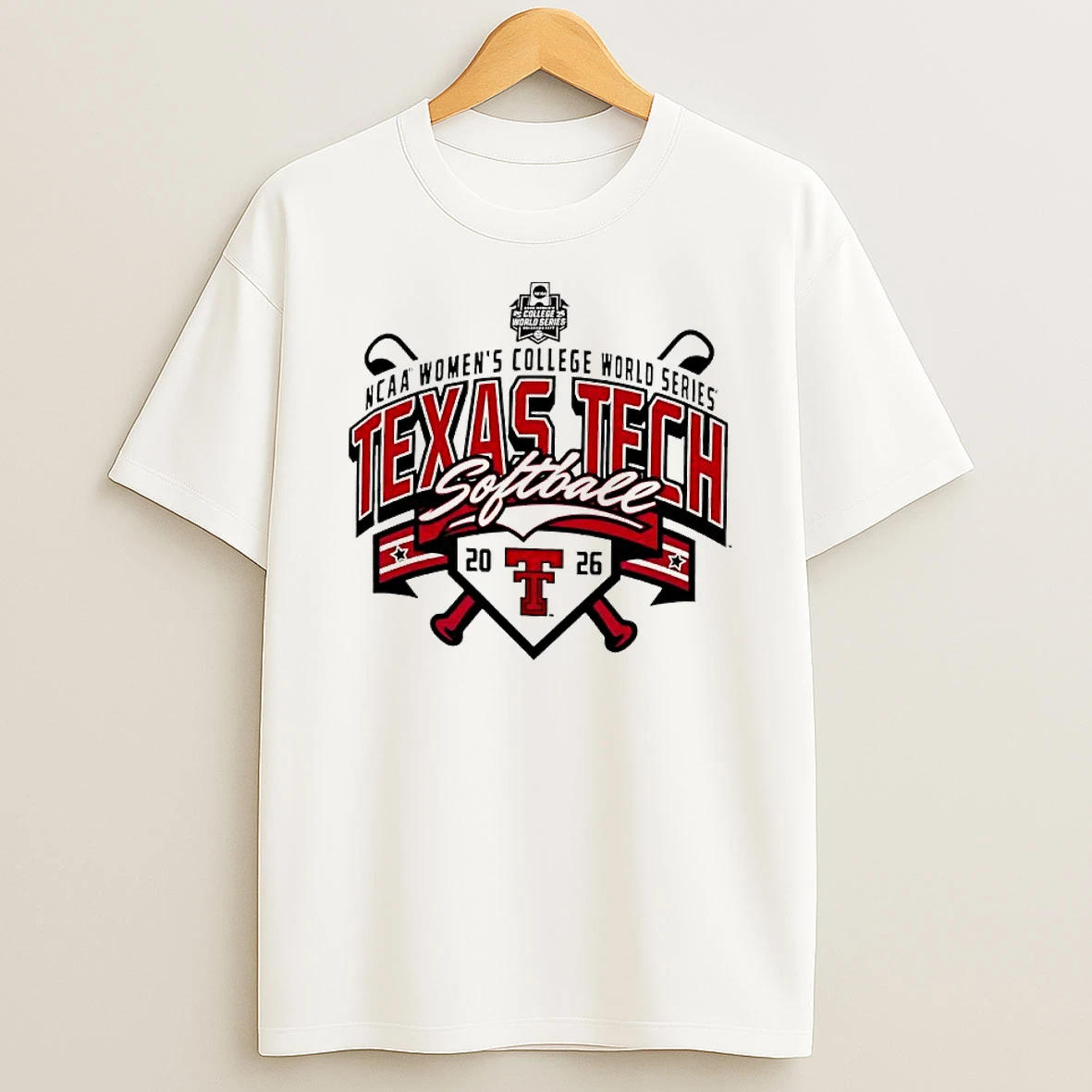 Officials Texas Tech Red Raiders Ncaa Womens College World Series Softball 2026 Championship Premium T Shirt Sweatshirt Hoodie