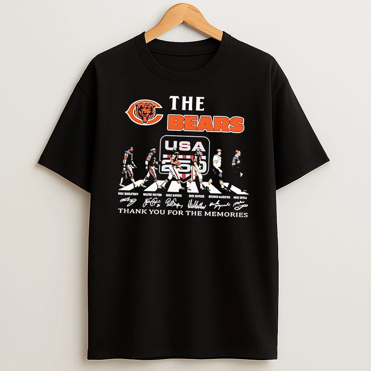 Officials The Chicago Bears Abbey Road Thank You For The Memories Signature Tee Premium T Shirt Sweatshirt Hoodie