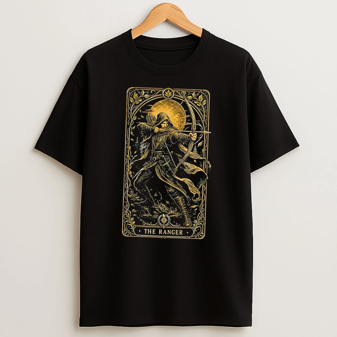 Officials The Ranger Archer Fantasy Tarot Card Medieval Tee Premium T Shirt Sweatshirt Hoodie