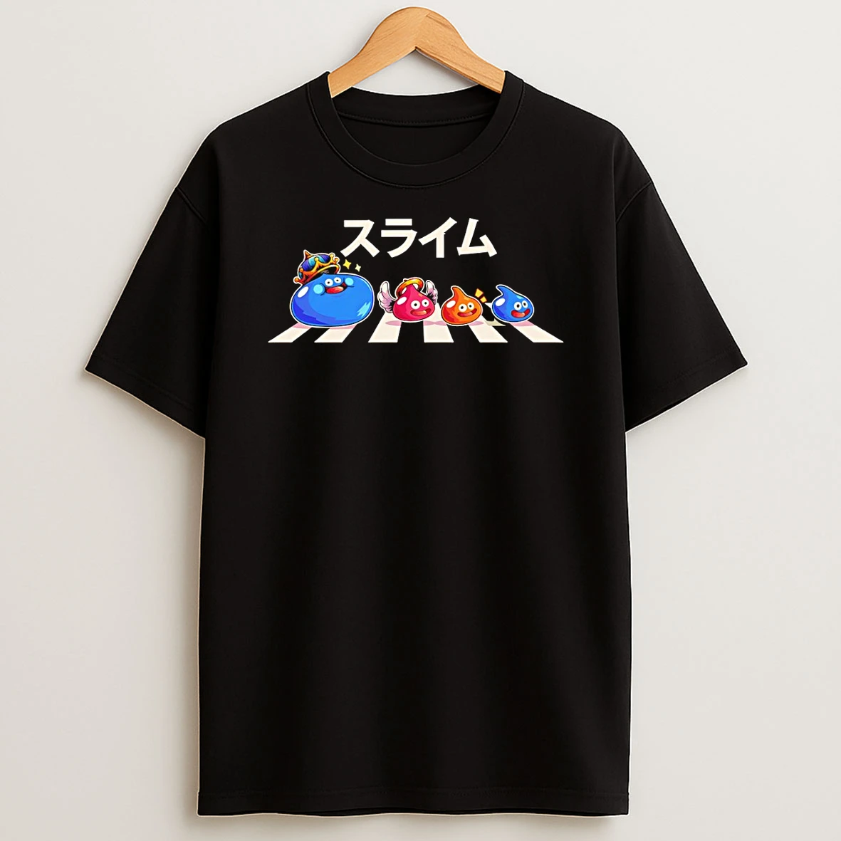 Officials The Slimes Jp King Slime Smaller Slimes Crossing Abbey Road Premium T Shirt Sweatshirt Hoodie
