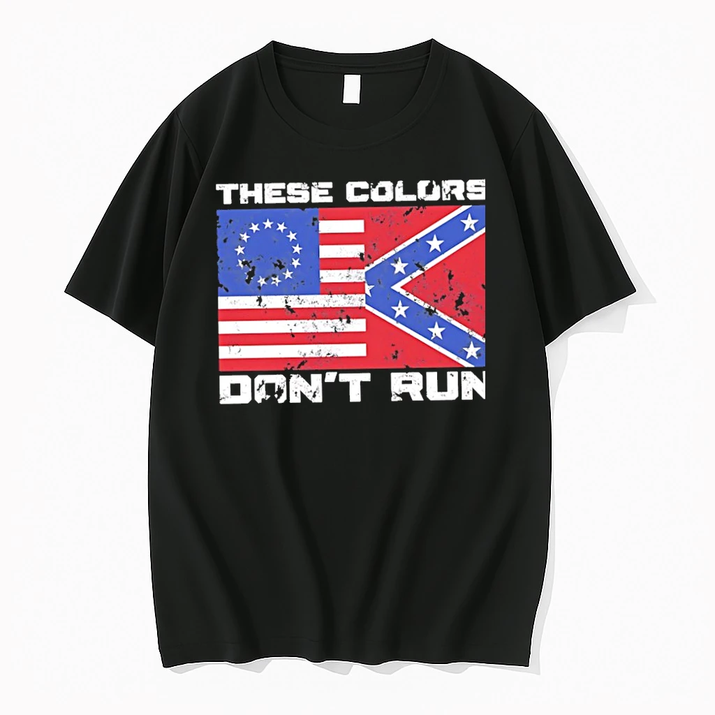 Officials These Colors Dont Run American And Confederate Flags Premium T Shirt Sweatshirt Hoodie