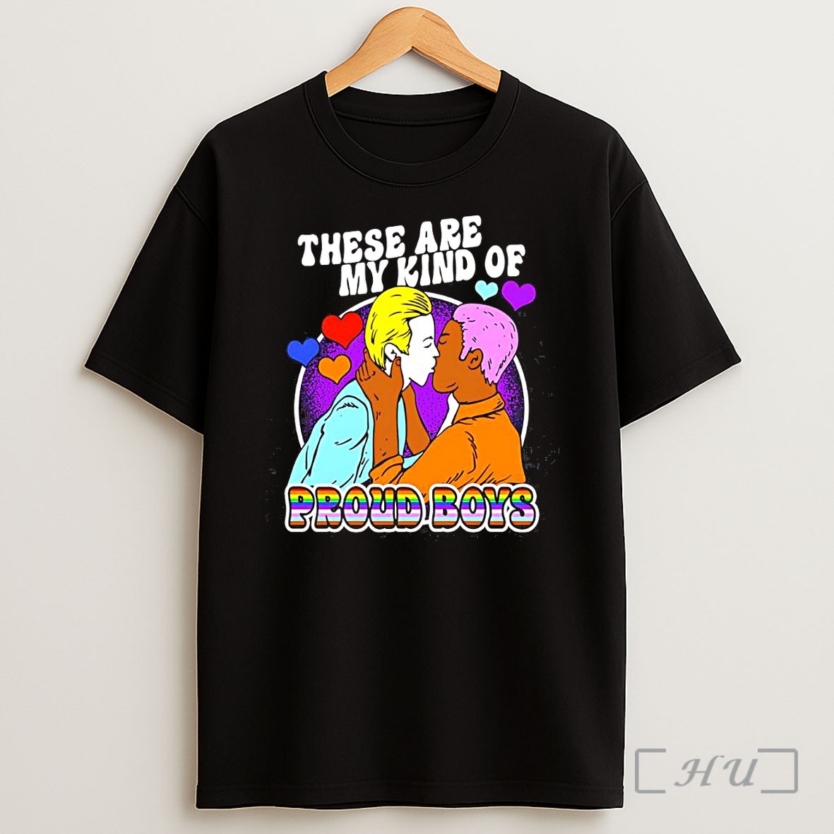Officials These Are My Kind Of Proud Boys Omantic Kiss Illustration Premium Shirt Sweatshirt Tee