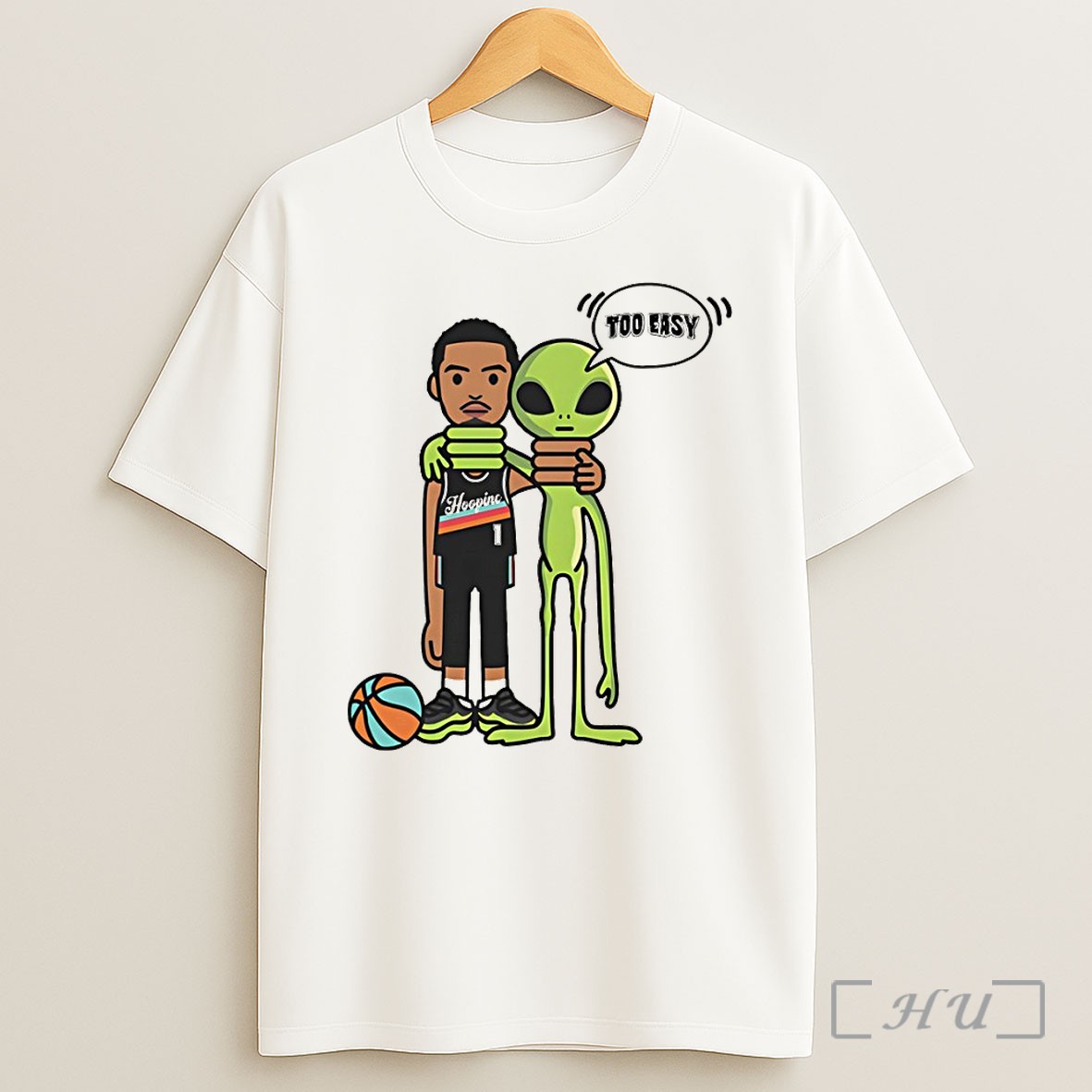 Officials Too Easy Victor Wembanyama Vs The Alien Shoulder Each Other San Antonio Spurs Nba 2026 Basketball Premium Shirt Sweatshirt Tee