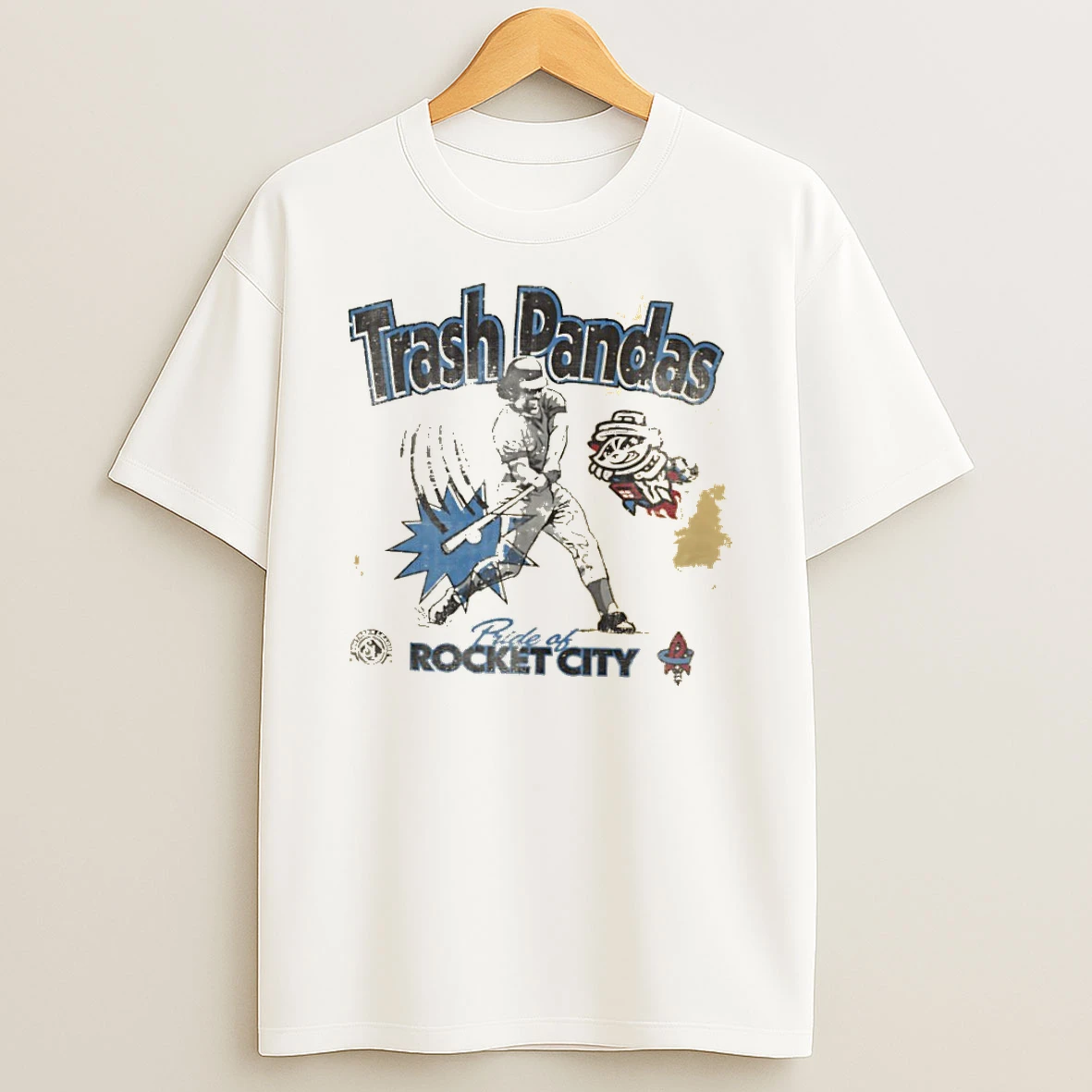 Officials Trash Pandas Rocket City Baseball Player Premium T Shirt Sweatshirt Hoodie