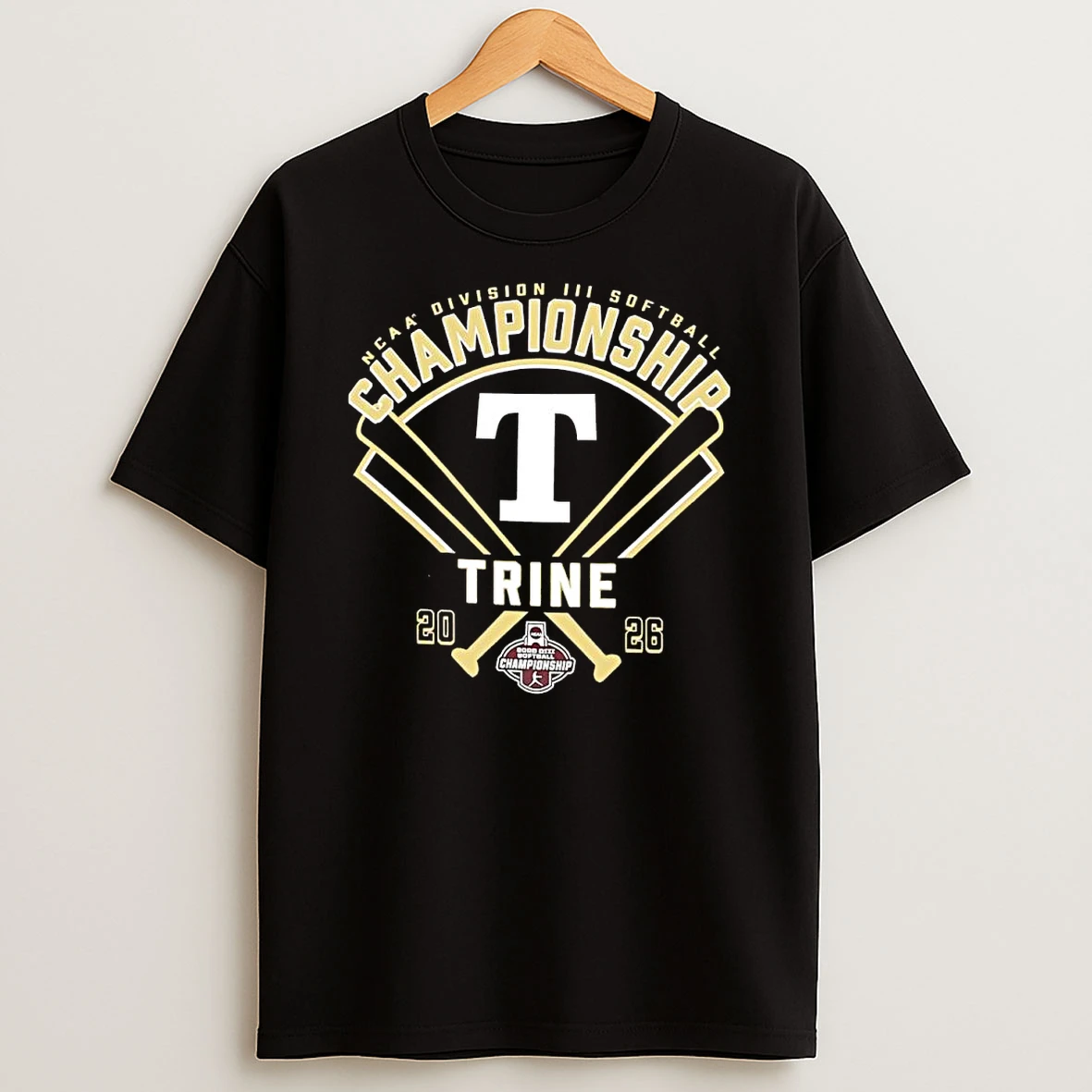 Officials Trine University 2026 Ncaa Division Iii Softball Championship Logo Premium T Shirt Sweatshirt Hoodie