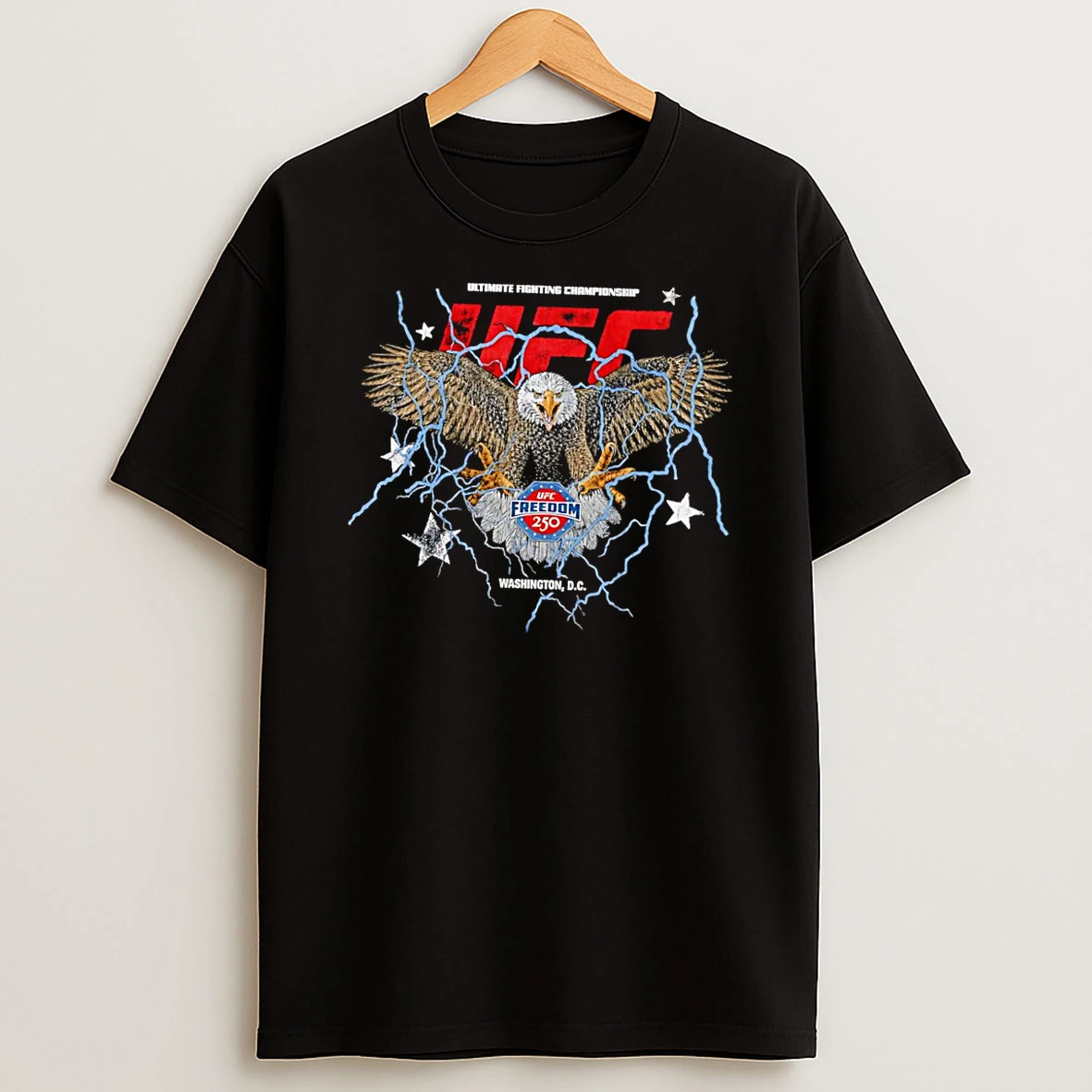 Officials Ufc Freedom 250 Washington Dc Eagle Lightning Ultimate Fighting Championship Black Premium T Shirt Sweatshirt Hoodie