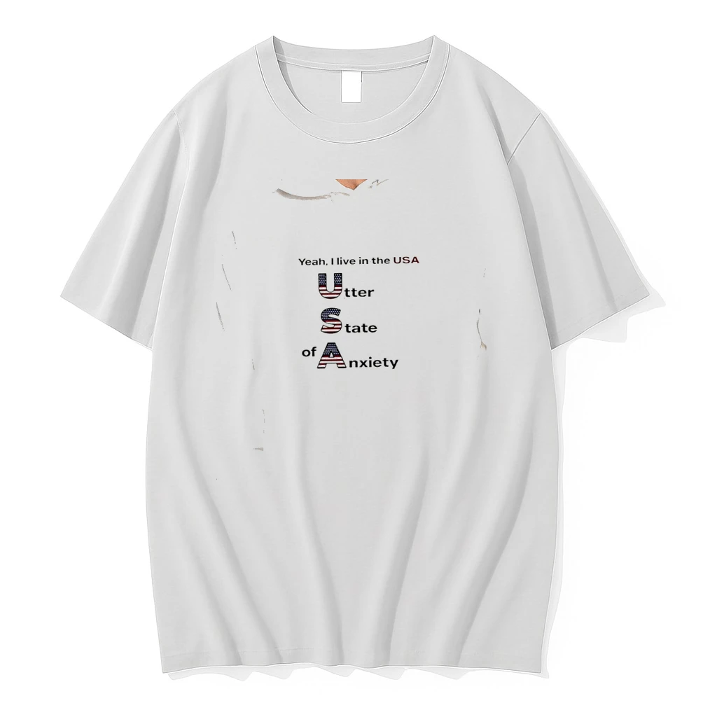 Officials Usa Utter State Of Anxiety Yeah I Live In The Usa Utter State Of Anxiety Premium T Shirt Sweatshirt Hoodie