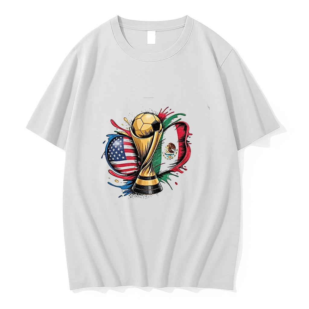 Officials Usa Vs Mexico Soccer Trophy World Cup 2026 Flags Premium T Shirt Sweatshirt Hoodie