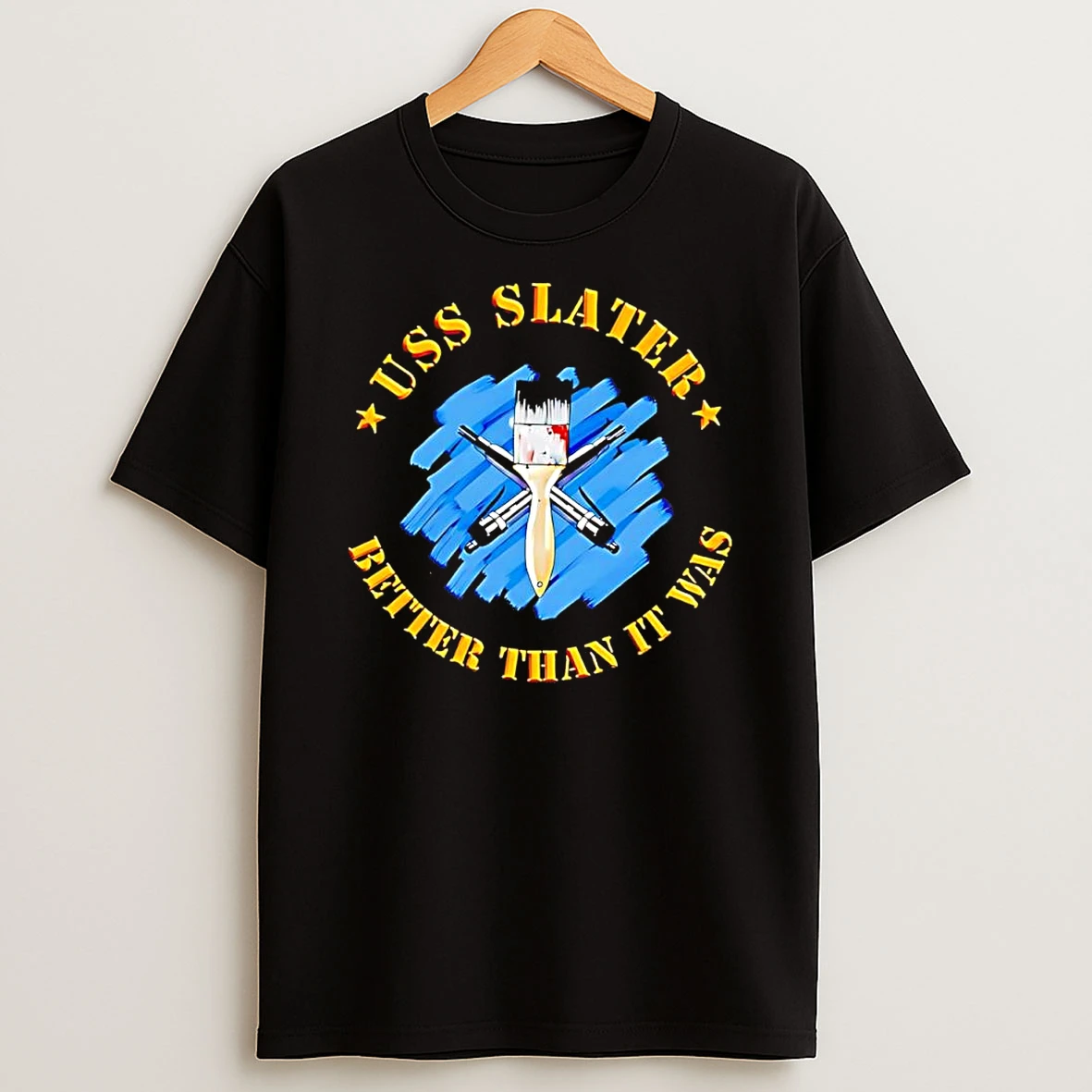 Officials Uss Slater Better Than It Was Paint Restoration Premium T Shirt Sweatshirt Hoodie