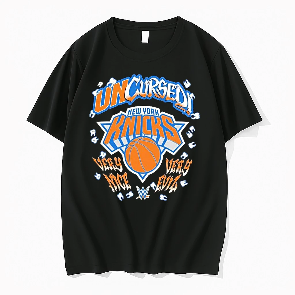 Officials Uncursed Very Nice Very Evil Danhausen X New York Knicks Cursed 1 Premium T Shirt Sweatshirt Hoodie