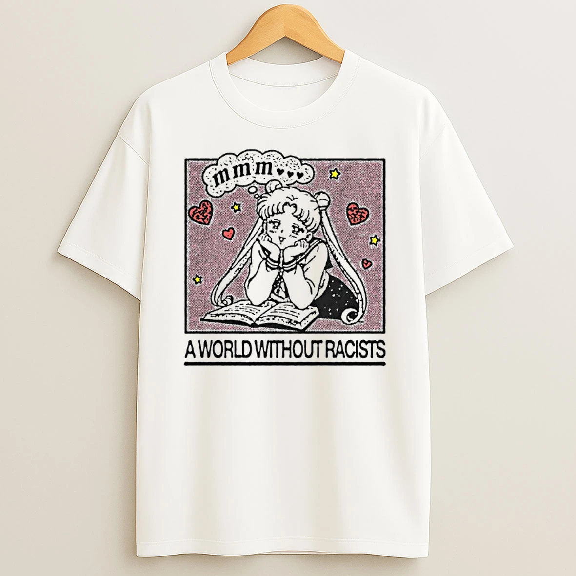 Officials Usagi Tsukino Sailor Moon A World Without Racists Premium T Shirt Sweatshirt Hoodie
