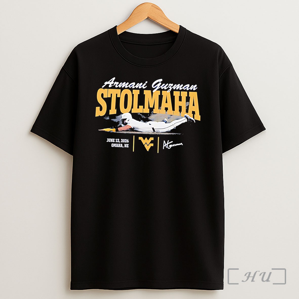 Officials West Virginia Mountaineers Armani Guzman Stolmaha Tee Premium Shirt Sweatshirt Tee