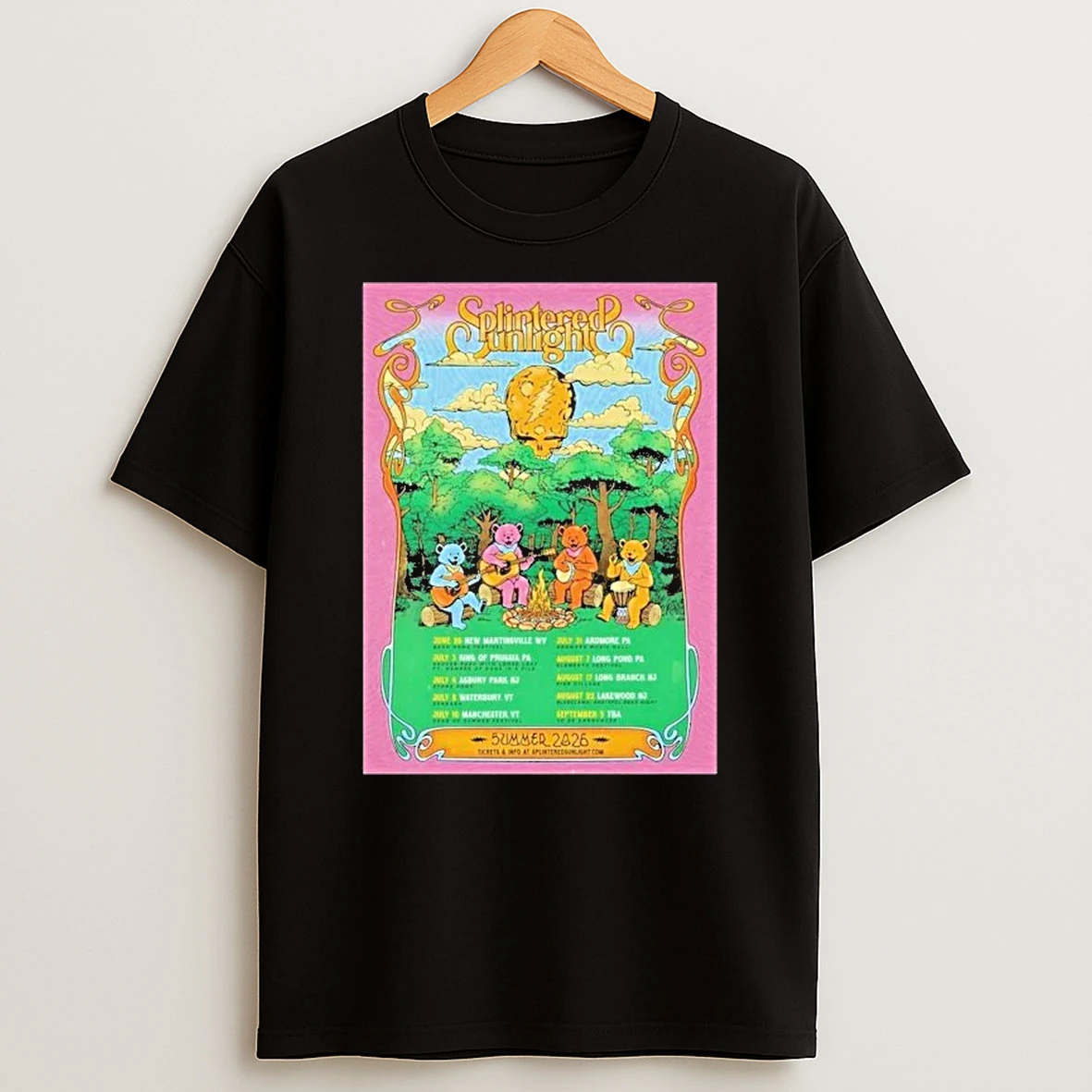 Officials Splintered Sunlight Summer 2026 Tour Dates Bears Premium T Shirt Sweatshirt Hoodie