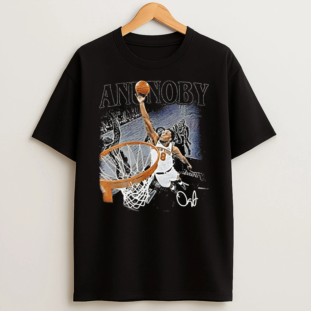 Og Anunoby New York Knicks Basketball Tip In Historic Photo Shirts