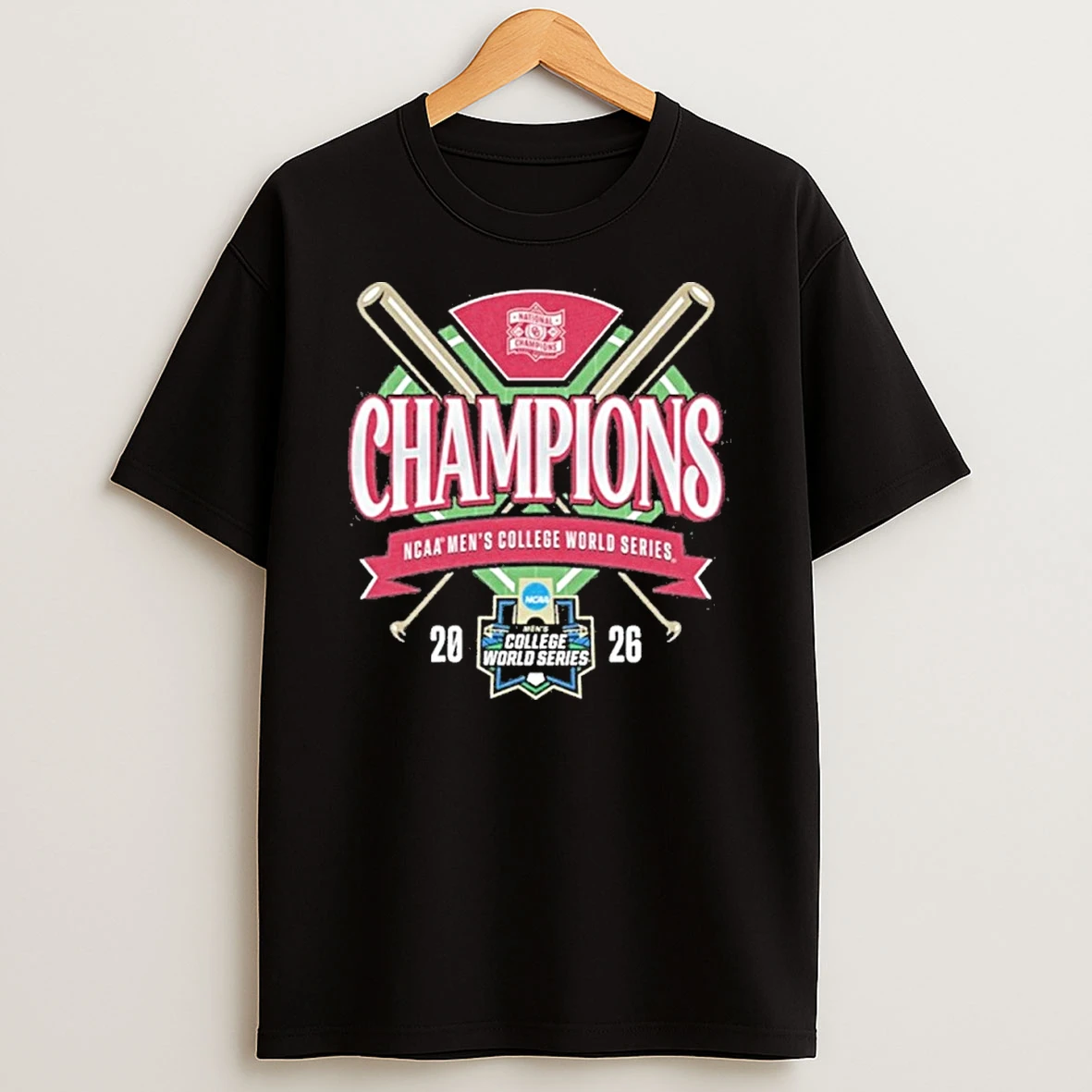 Oklahoma Baseball 2026 Ncaa National Champions Bat Shirts