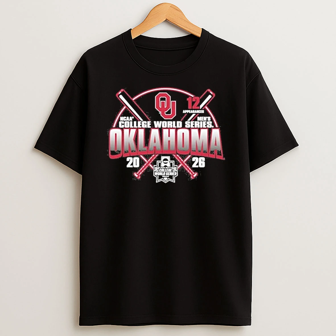 Oklahoma Sooners 2026 College World Series Bound Game Bat Shirts