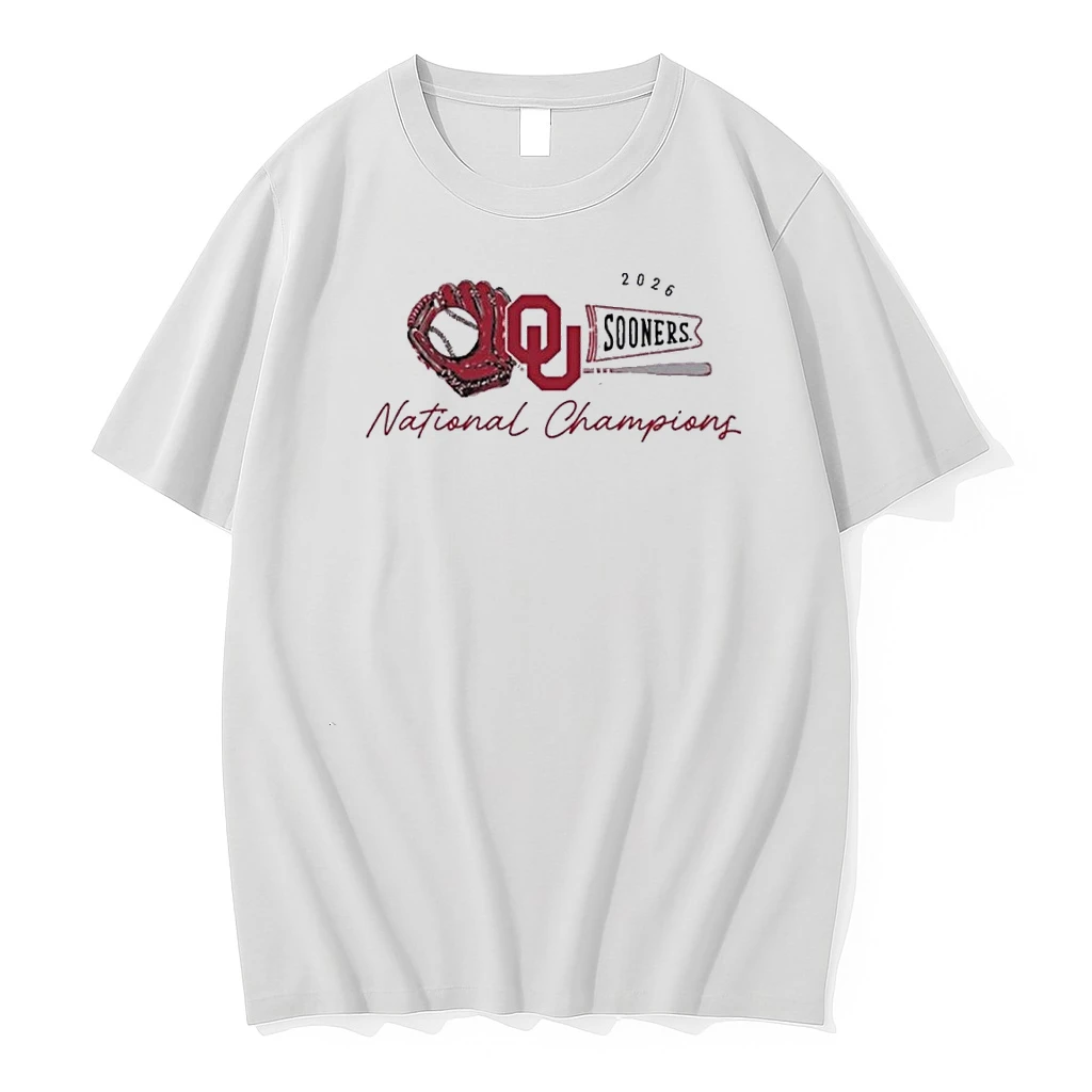 Oklahoma Sooners 2026 College World Series Champions Sketch Shirts
