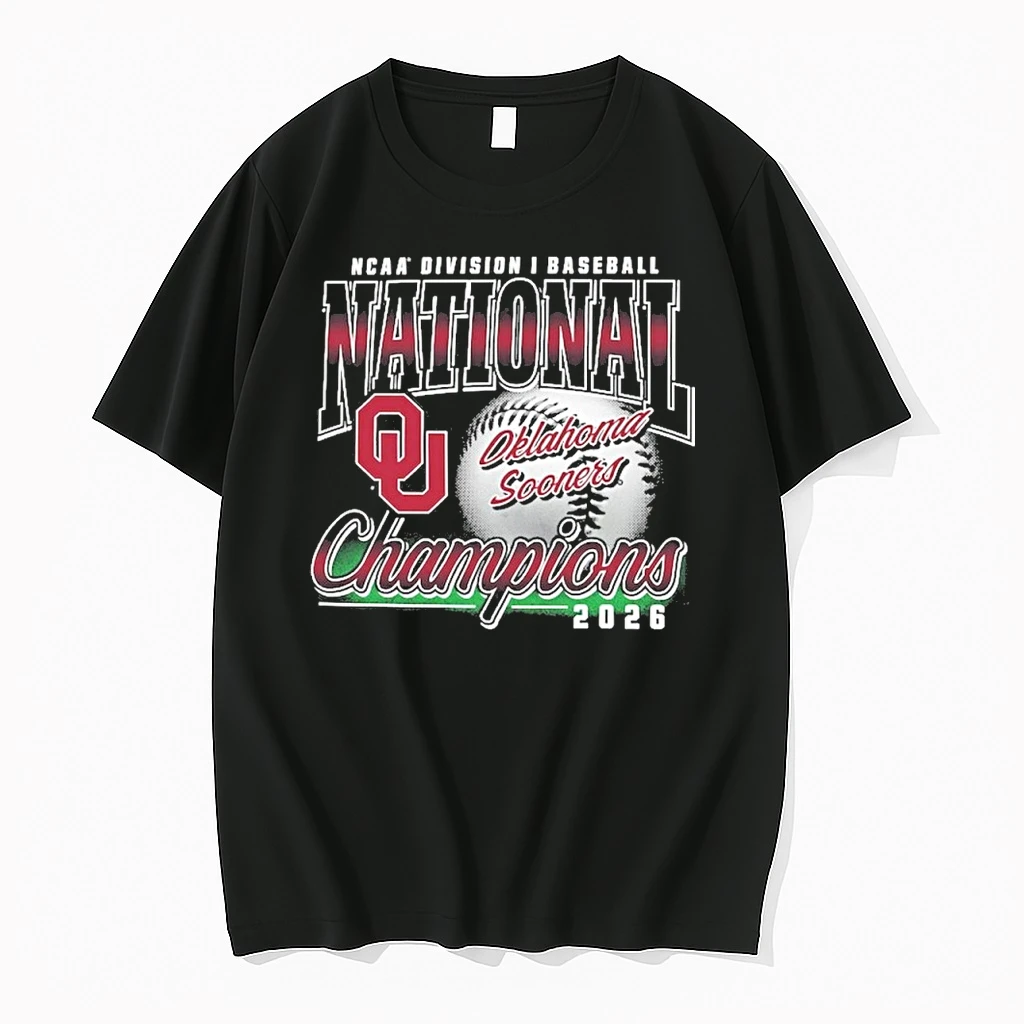 Oklahoma Sooners 2026 Ncaa Baseball Mens College World Series Champions Franklin Shirts