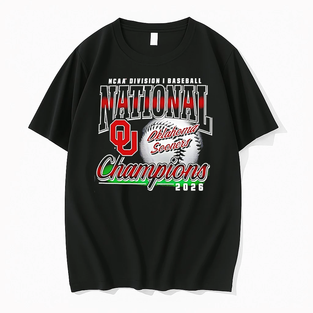 Oklahoma Sooners 2026 Ncaa Division I Baseball Mens College World Series Champions Franklin Shirts