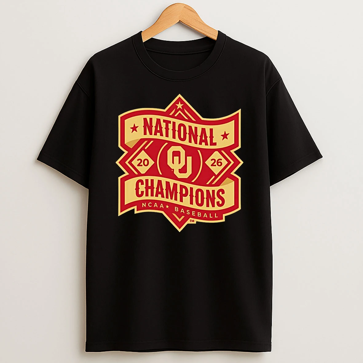 Oklahoma Sooners Baseball Mlb National Champions 2026 Ncaa Logo Shirts