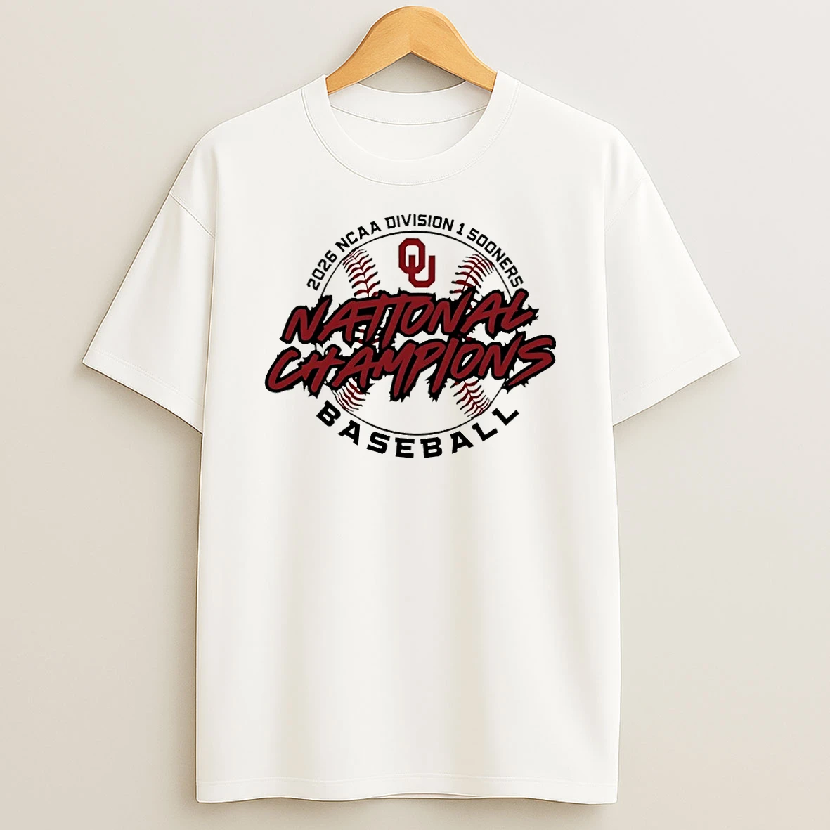 Oklahoma Sooners Baseball Mlb National Champions Baseball 2026 Ncaa Division Shirts