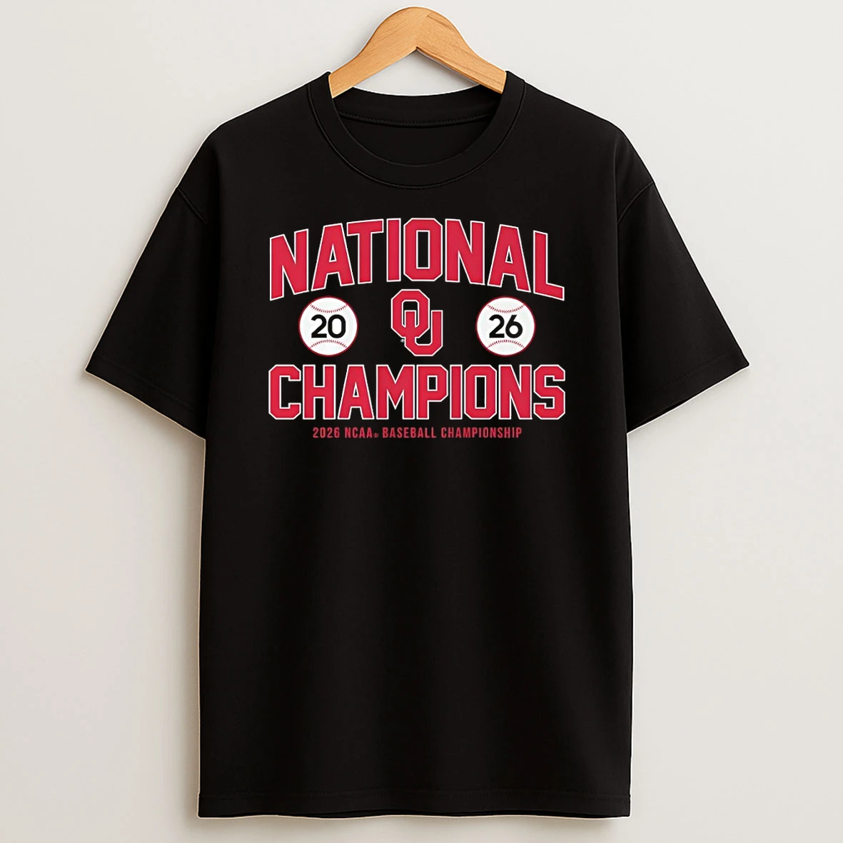 Oklahoma Sooners Baseball Ncaa Division I National Champions 2026 Logo Shirts