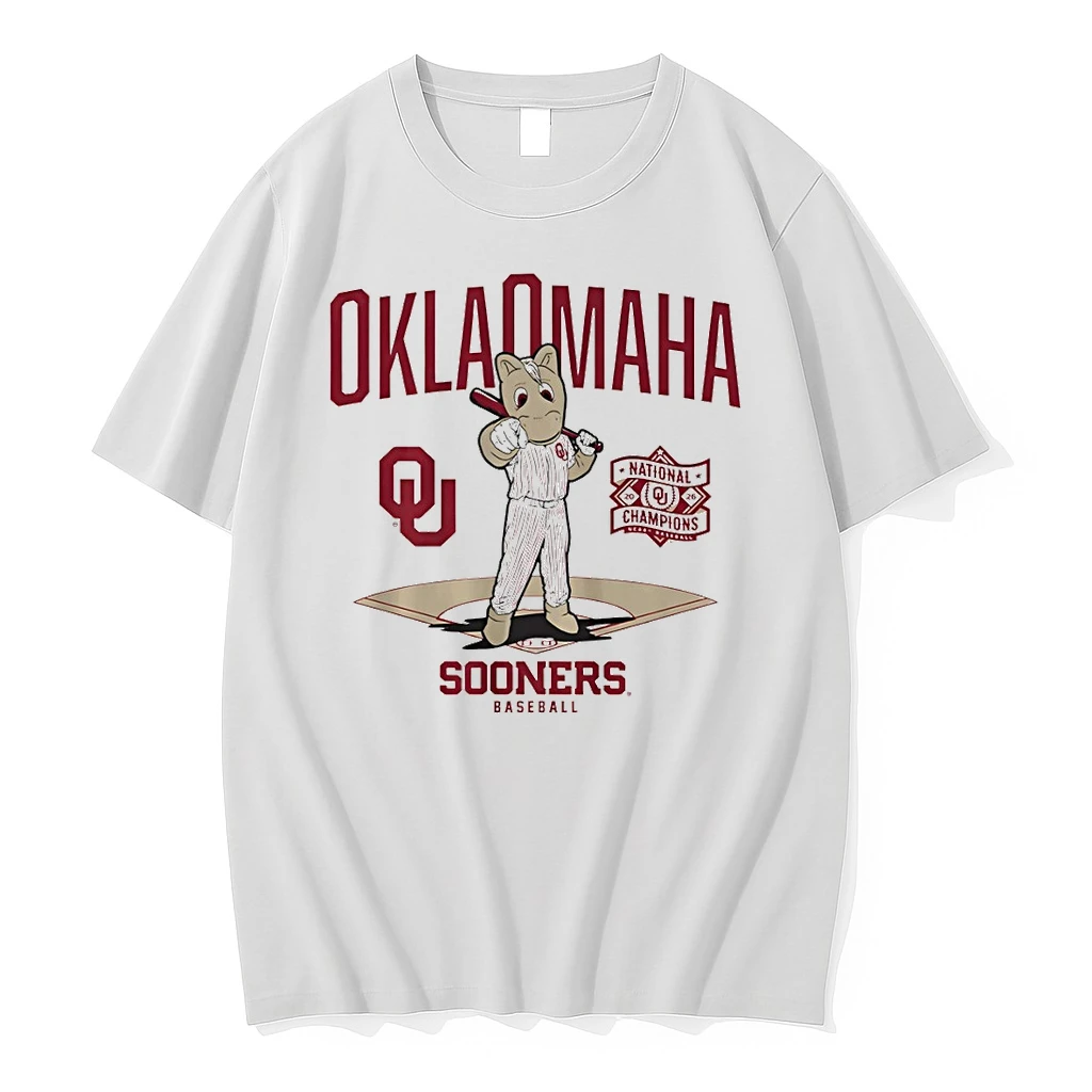 Oklahoma Sooners Baseball Mascot Ncaa Division I National Champions Diamond 2026 Shirts