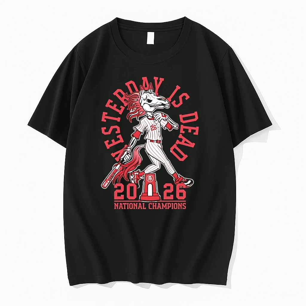 Oklahoma Sooners Baseball Skeleton Horse 2026 National Champions Shirts