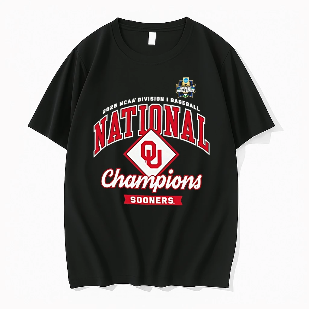 Oklahoma Sooners Champion 2026 Ncaa Division I Baseball Mens College World Series Sooner Shirts