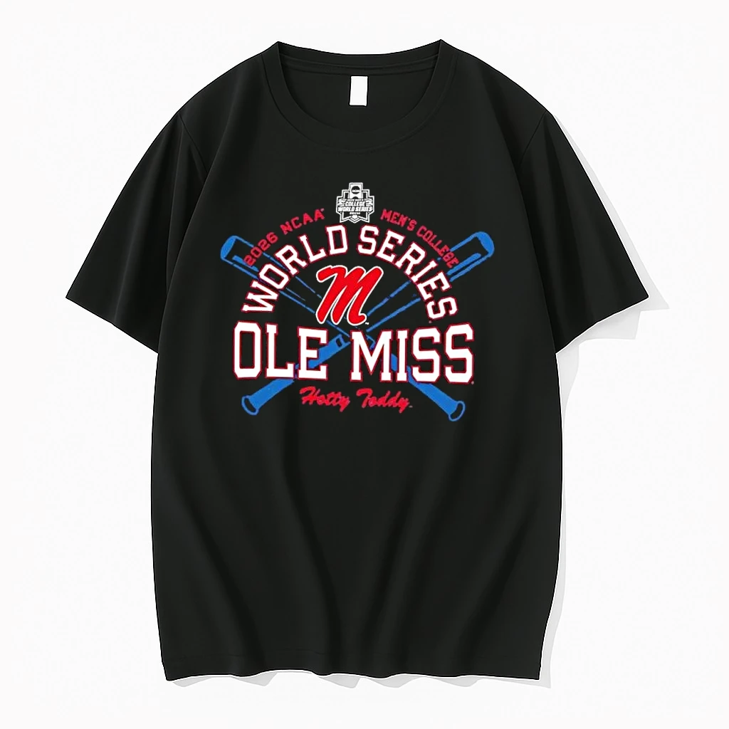 Ole Miss Rebels 2026 Ncaa Mens College World Series 2026 Ncaa World Series Curved Shirts