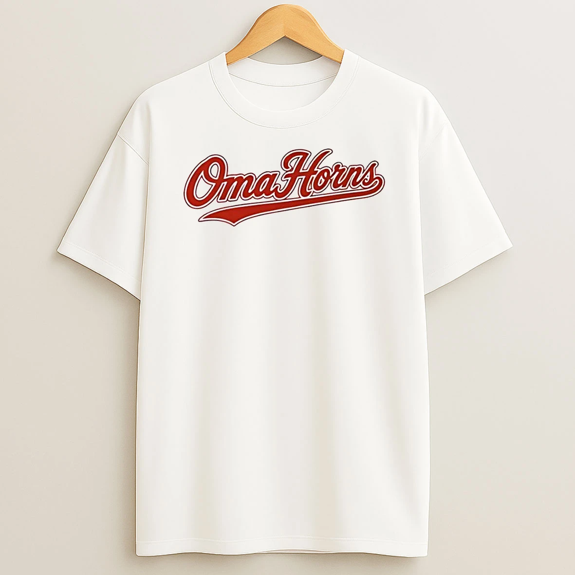 Omahorns Oma Horns Fan Apparel Team White Shirts