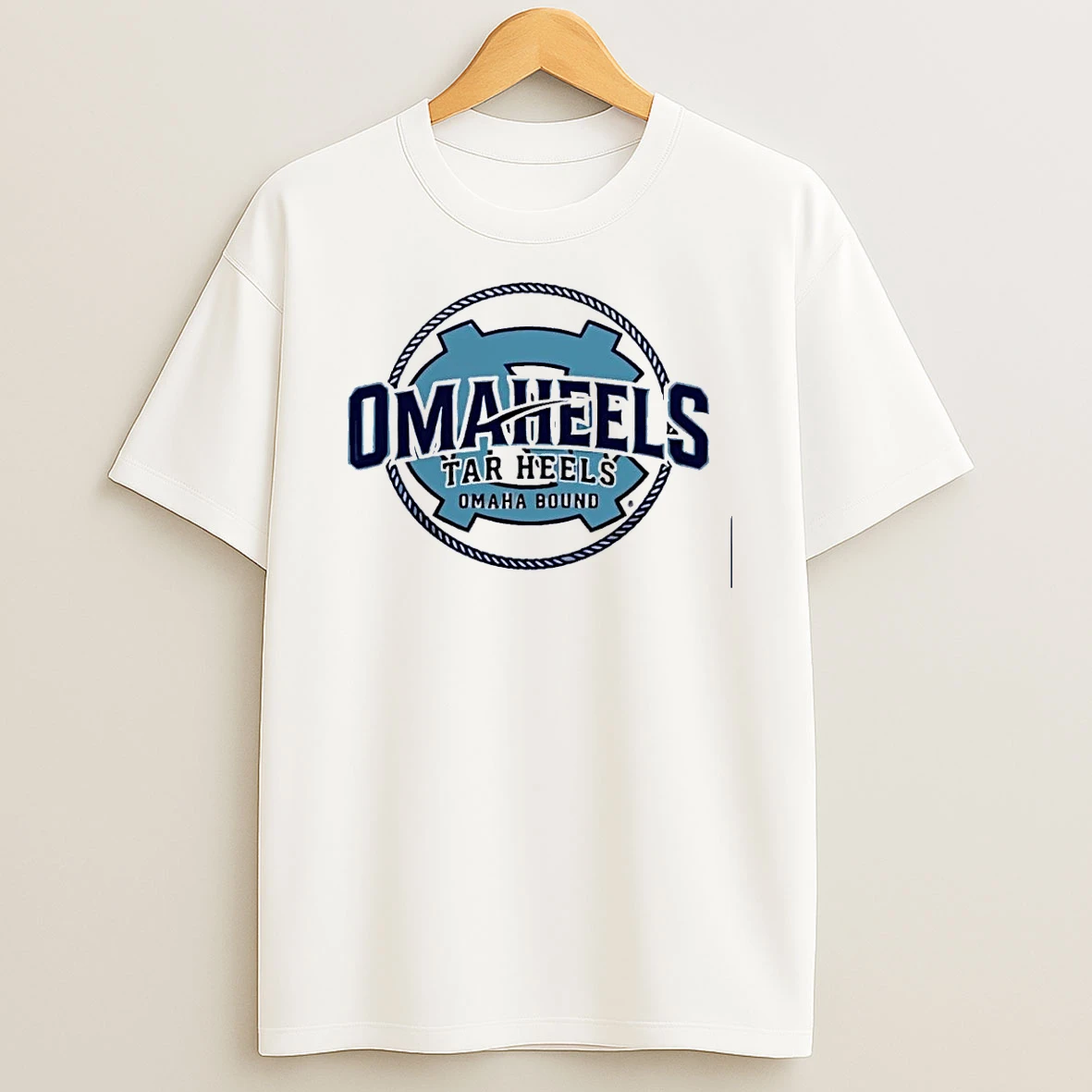 Omaha Bound Tar Heels North Carolina Baseball White Shirts