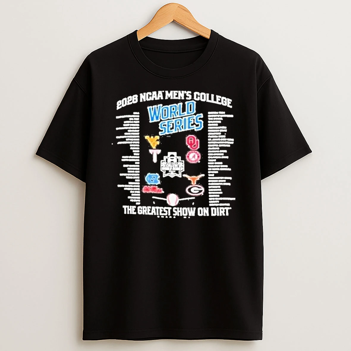 Omaha Ne 2026 Ncaa Mens Cws 8 Team Bracket Shirts Shirts