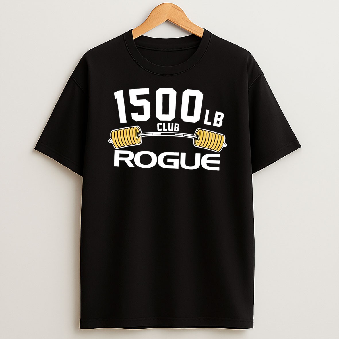 Original 1500 Lb Club Rogue Gym Black Shirts